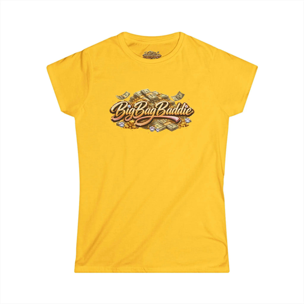 Big Bag Baddie graphic tee | Money stack typography, streetwear