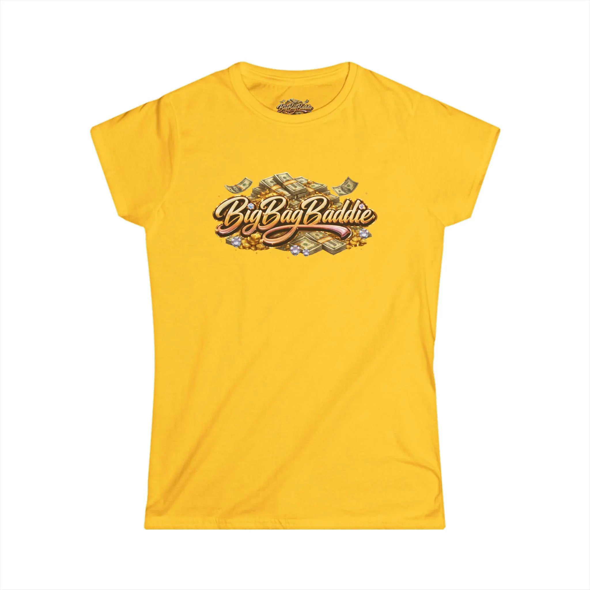 Big Bag Baddie graphic tee | Money stack typography, streetwear